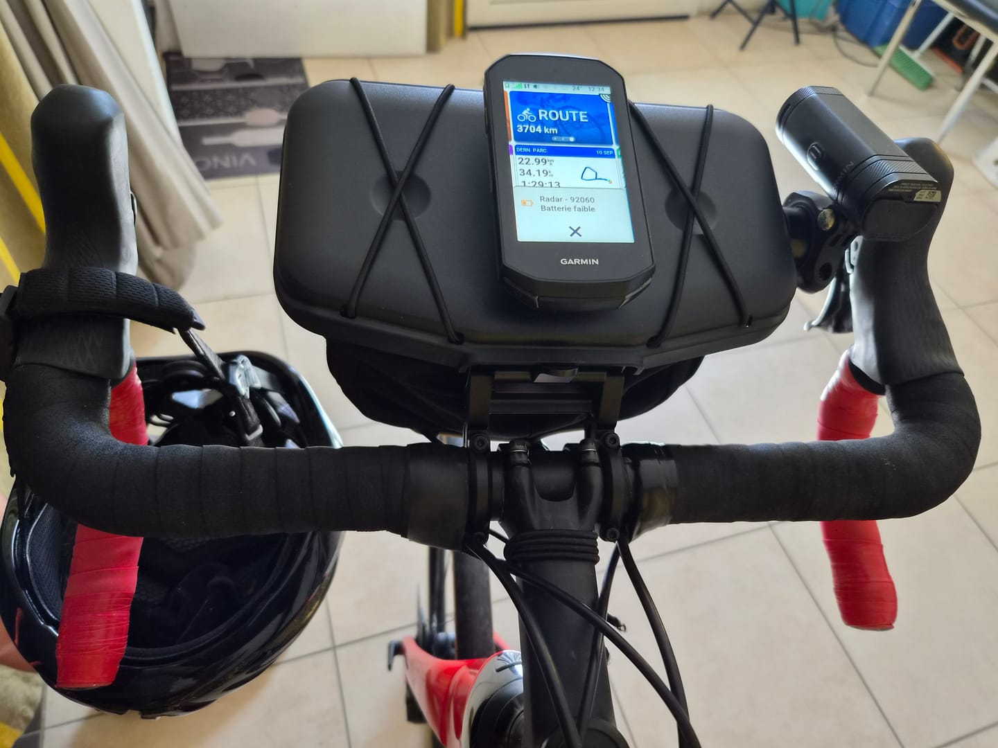 Customer photo review of The Original Handlebar Bag