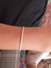 Customer photo review of Lumin Delicate Light-Reflecting Chain Bracelet