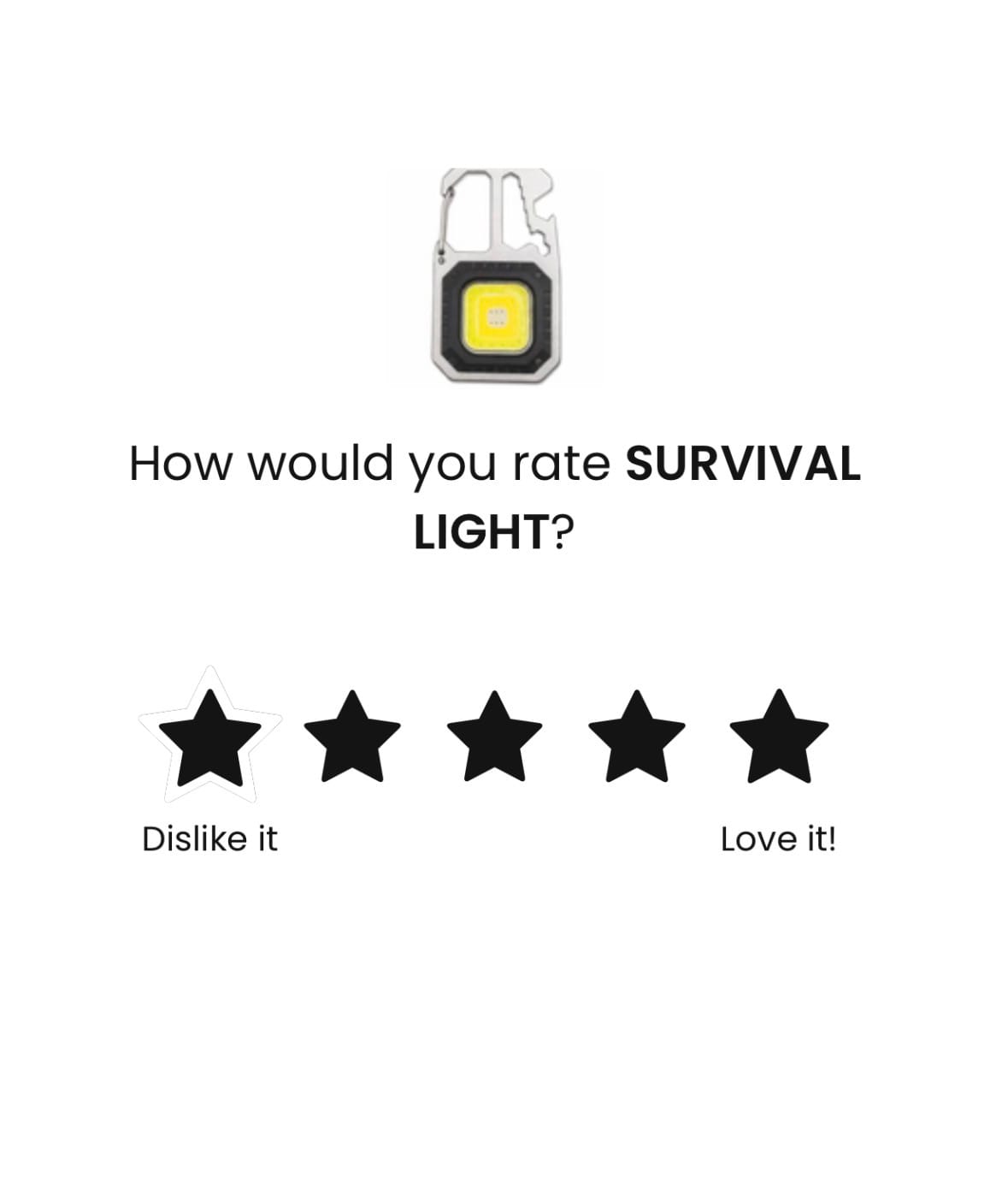 Customer photo review of SURVIVAL LIGHT