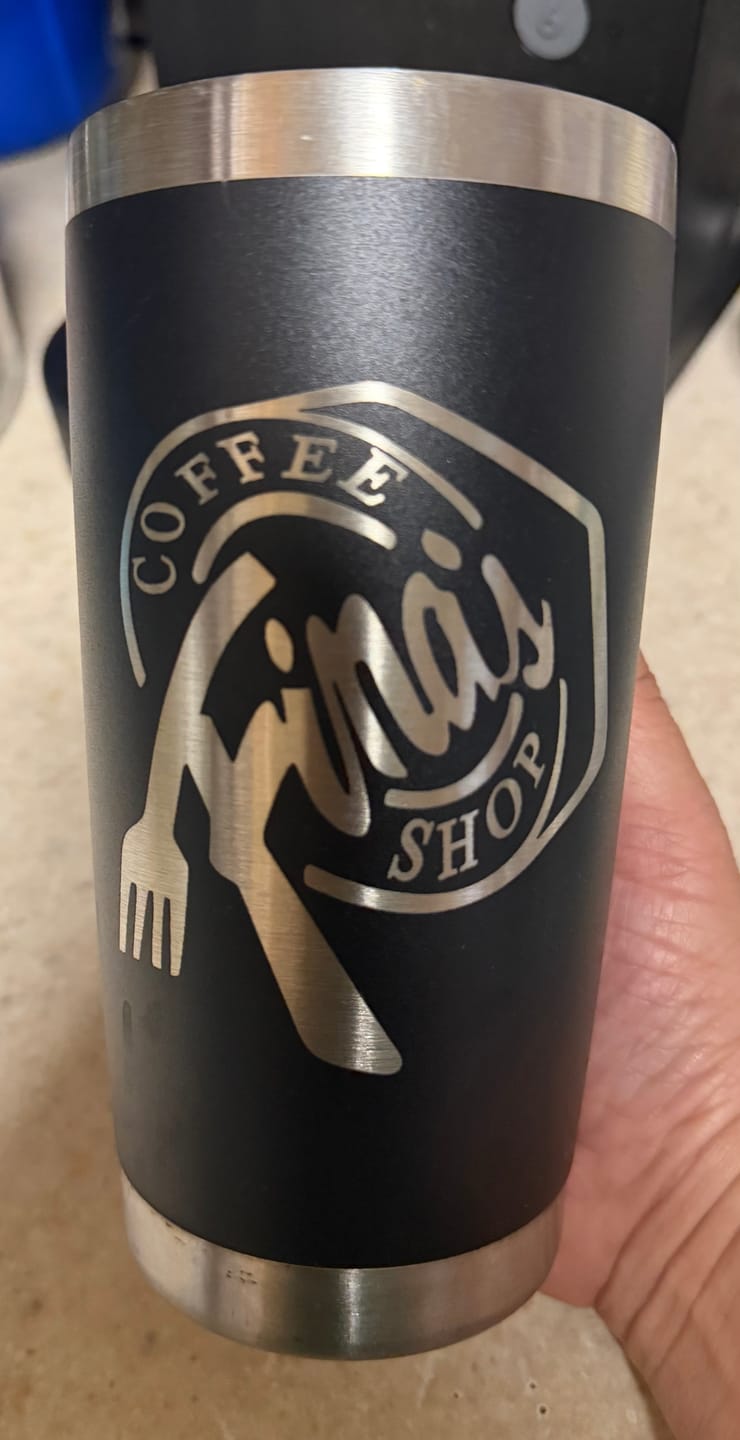 Customer photo review of (6 Pieces) Laser Engraved Tumbler | 20 oz