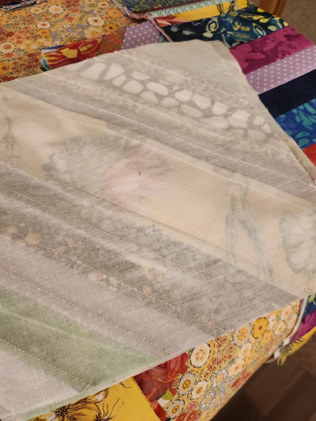 Customer photo review of Soft Cotton Muslin - 44" Wide - 16 Variations Available
