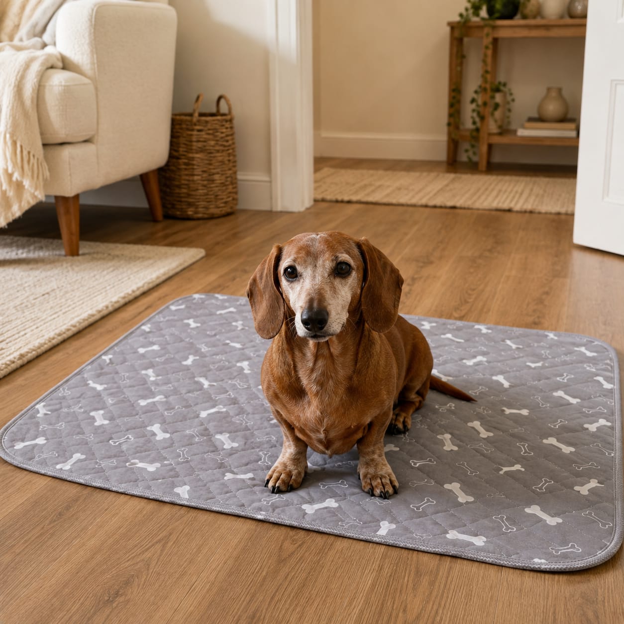 Customer photo review of BuddyPup™ Tapete Absorbente Lavable con Feromonas