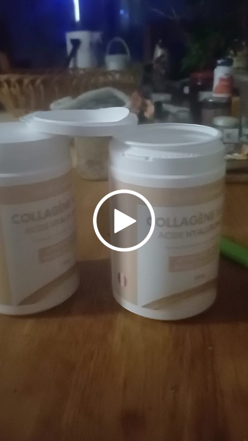 Customer video review of COLLAGÈNE MARIN / ACIDE HYALURONIQUE EN POUDRE