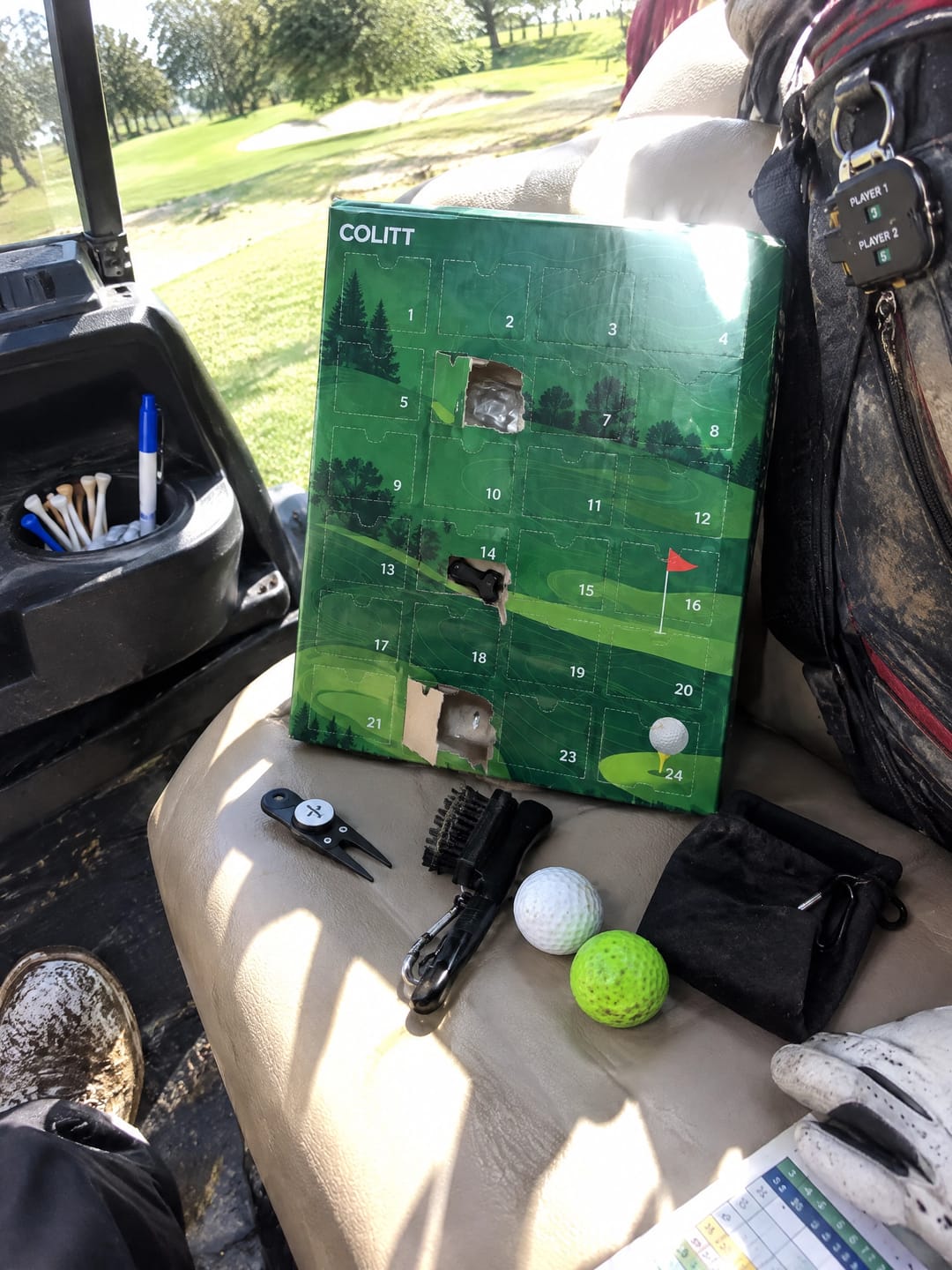 Customer photo review of Golf Advent Calendar