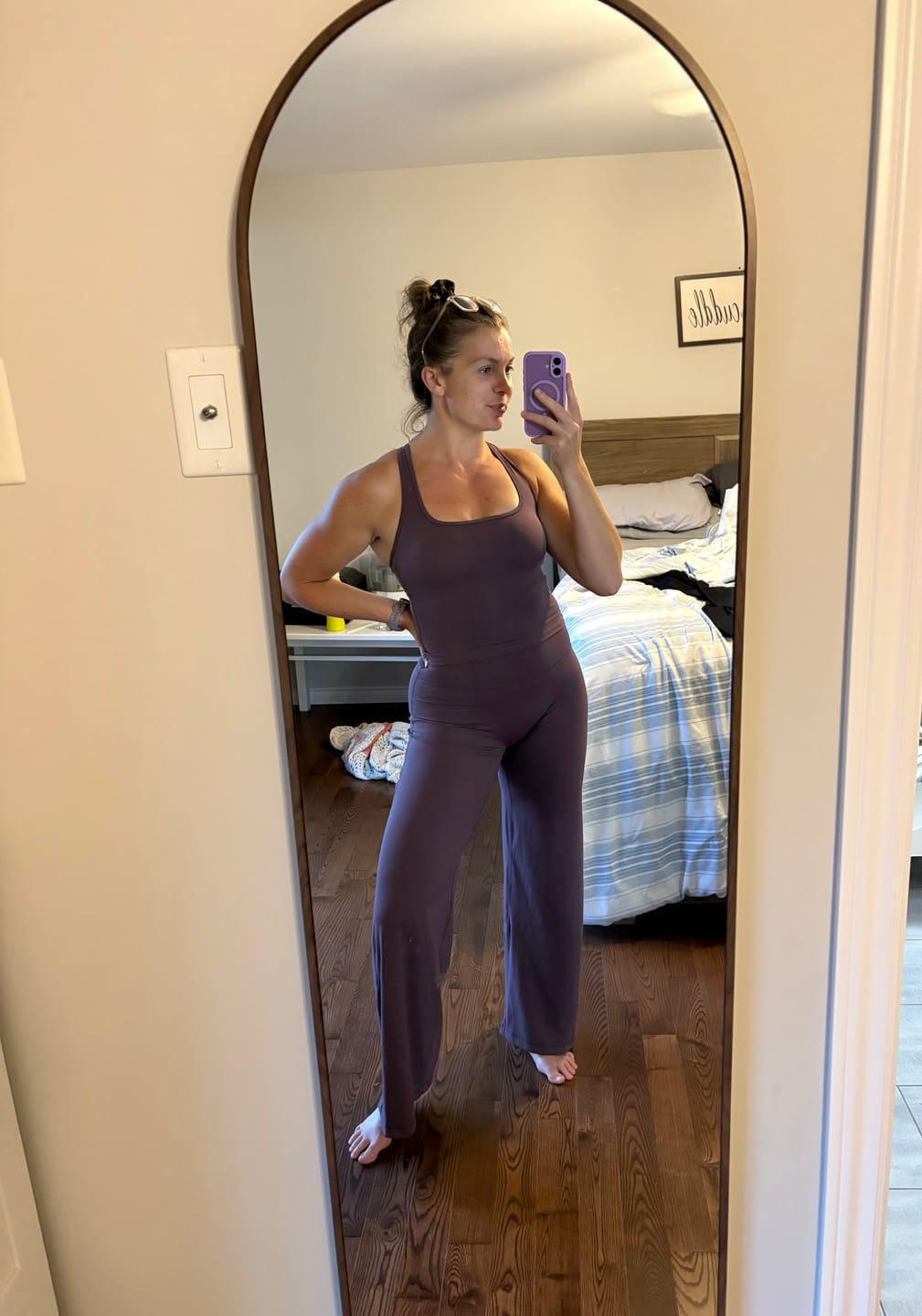 Customer photo review of Sugar Plum Straight Leg Pant