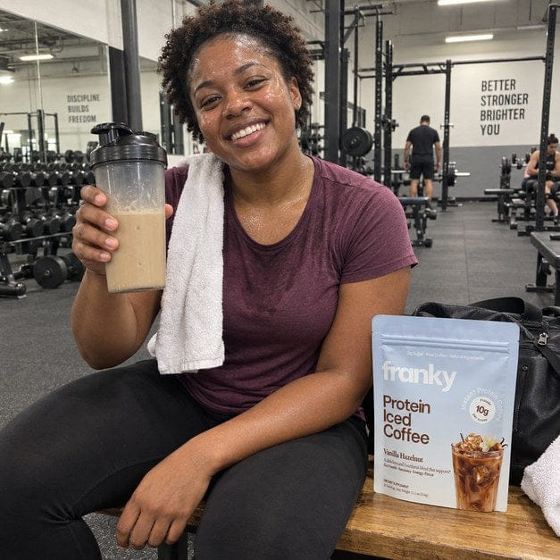 Customer photo review of Franky Protein Coffee