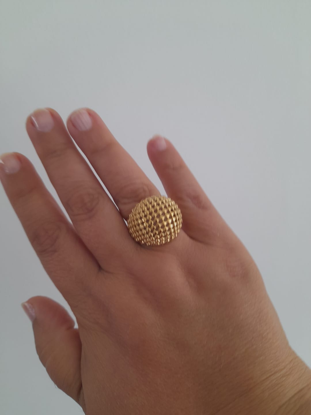 Customer photo review of Lattice Dome Ring