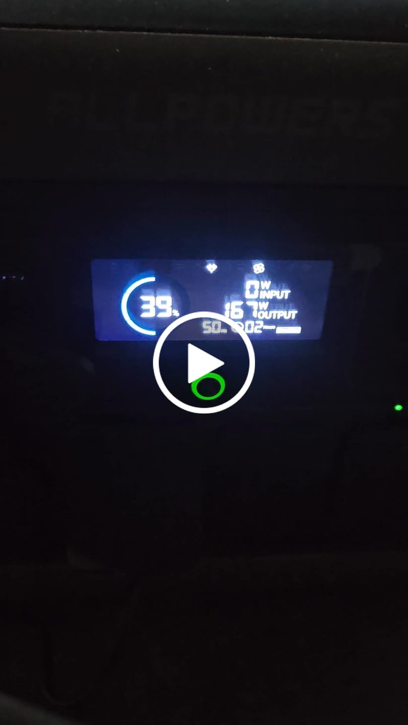 Customer video review of ALLPOWERS R1500 LITE Station électrique portable 1600W 1056Wh