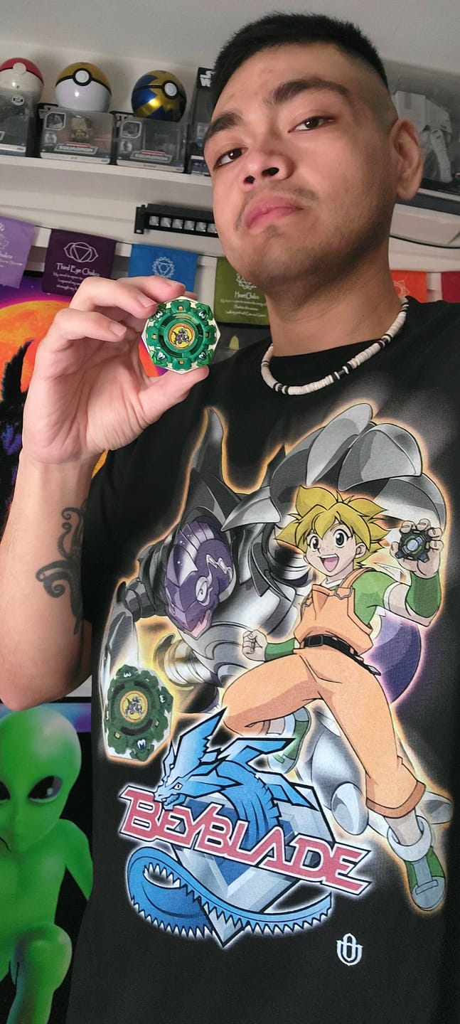 Customer photo review of TV Shows 'Beyblade: Max & Draciel' T-Shirt