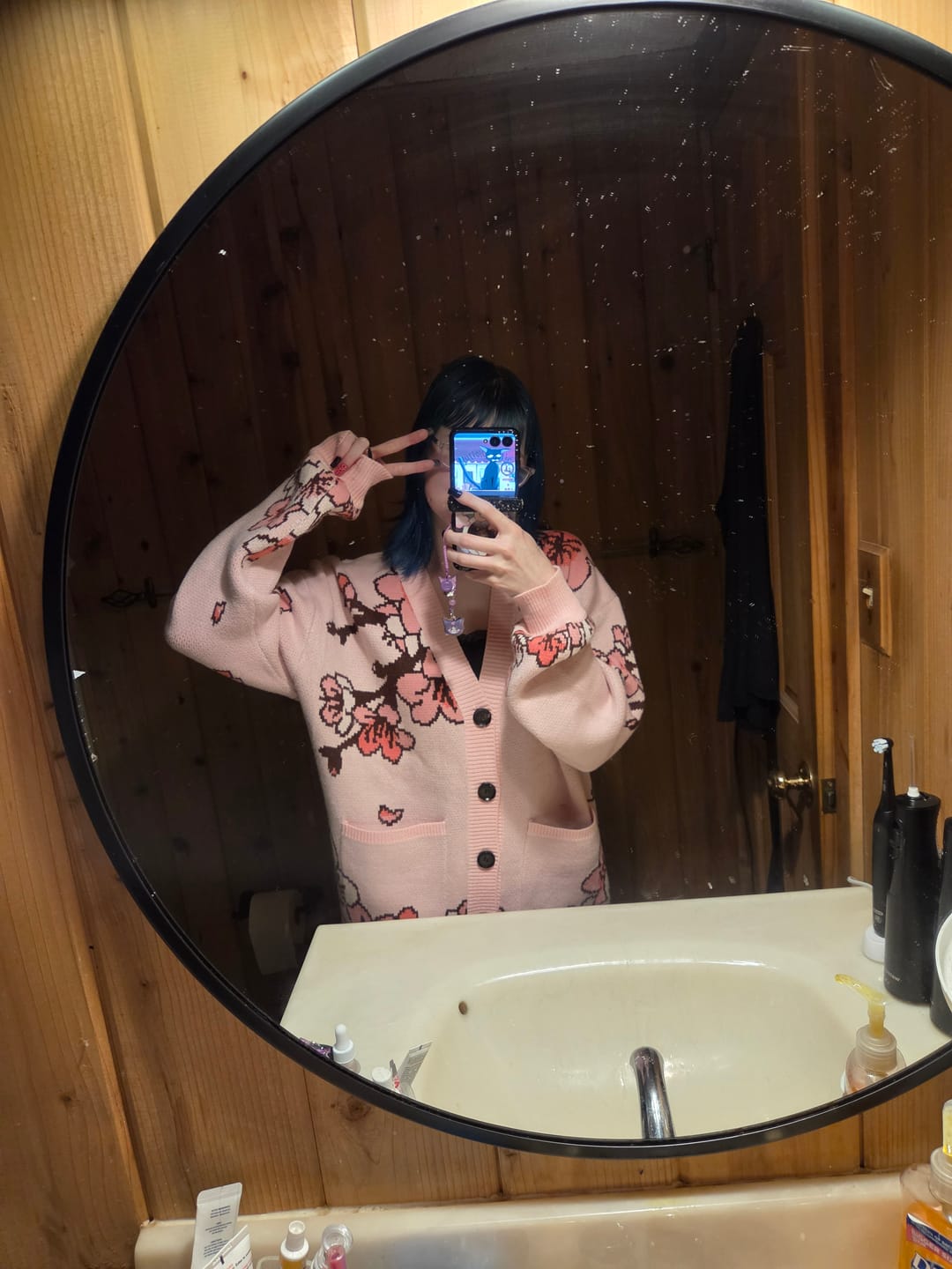 Customer photo review of Cherry Blossom Cardigan