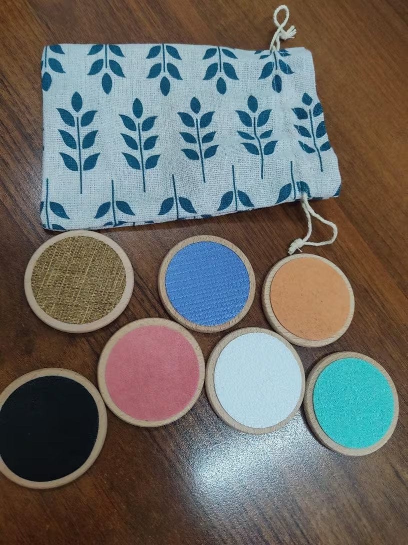 Customer photo review of Montessori Tastscheiben Sensorikspielzeug | Textur Matching Taktiles Lernspielzeug Kleinkind
