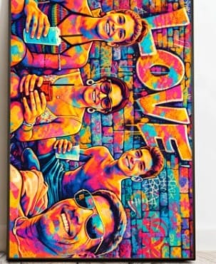 Customer photo review of Street art Love – Poster personalizzato con effetto street art