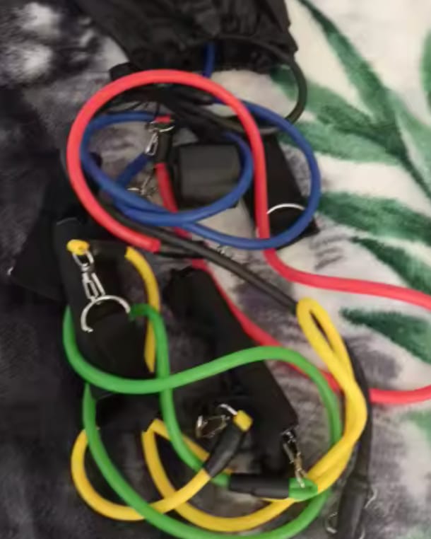 Customer photo review of Set de Bandas de Resistencia 5 Niveles