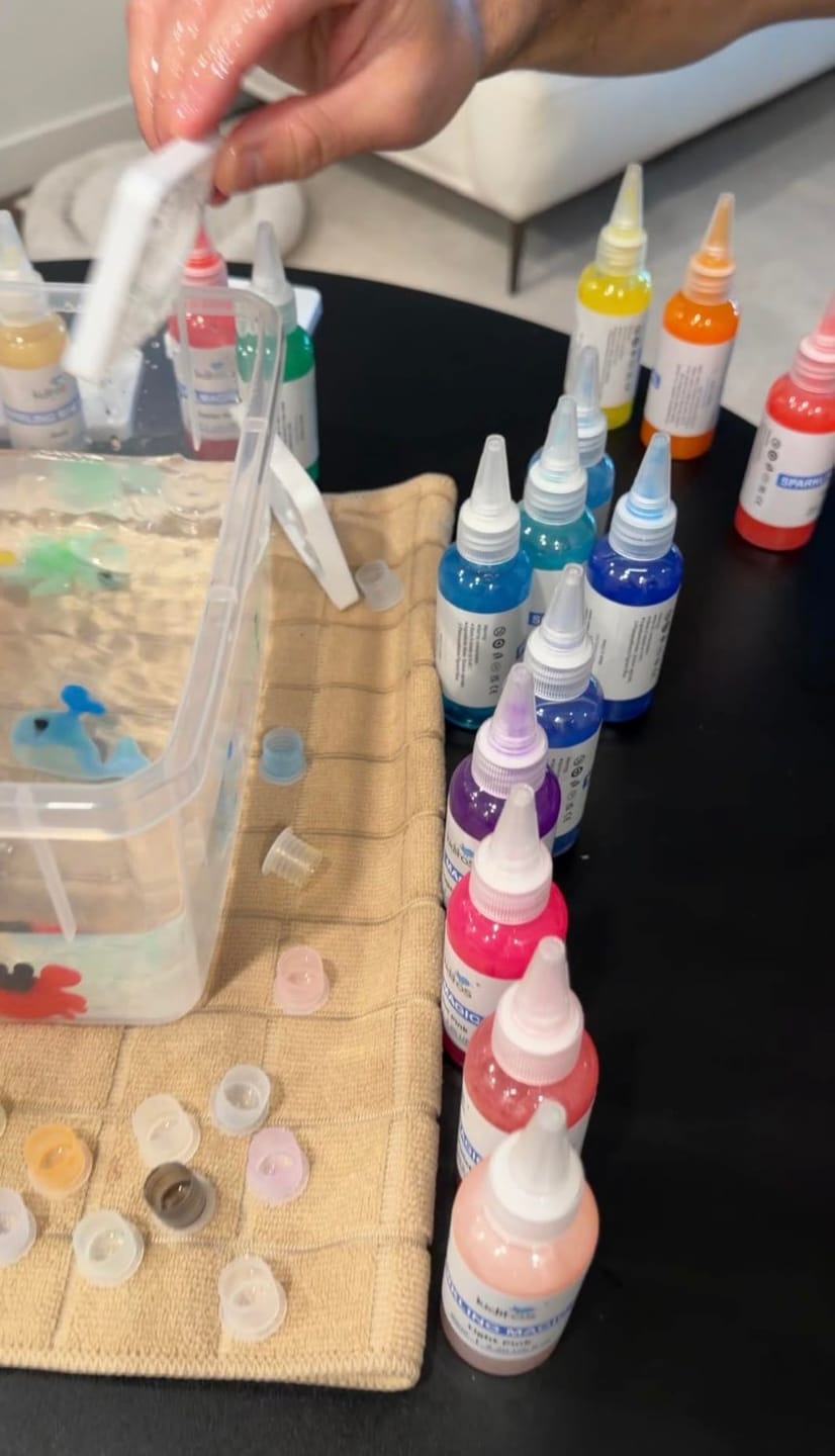 Customer photo review of Wasser Bastelset Meerestiere 3D Figuren | Kreatives DIY Set Kinder Ozean Tiere formen