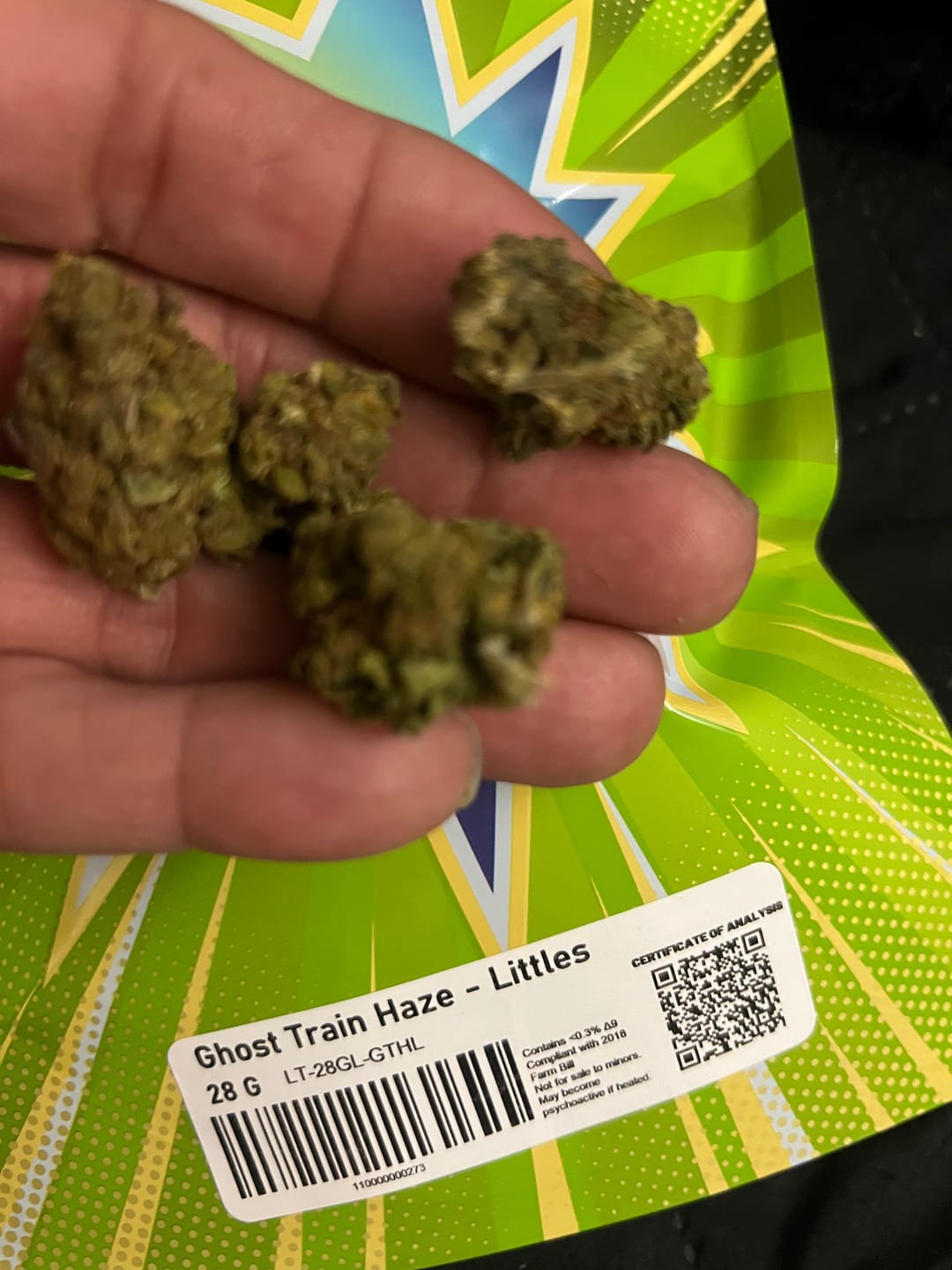 Customer photo review of LITTLES BRAND - Ghost Train Haze - 28 Grams Littles - Sativa