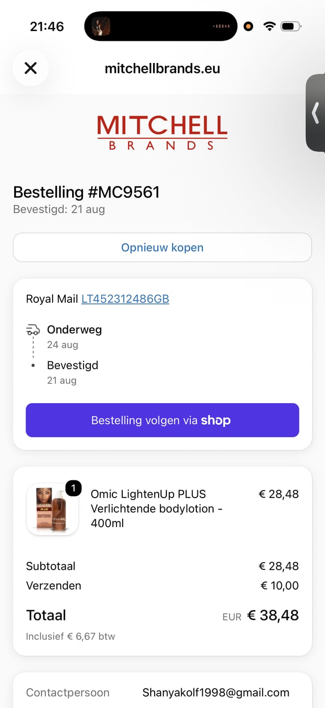 Customer photo review of LightenUp Plus Brightening Body Lotion 400ml