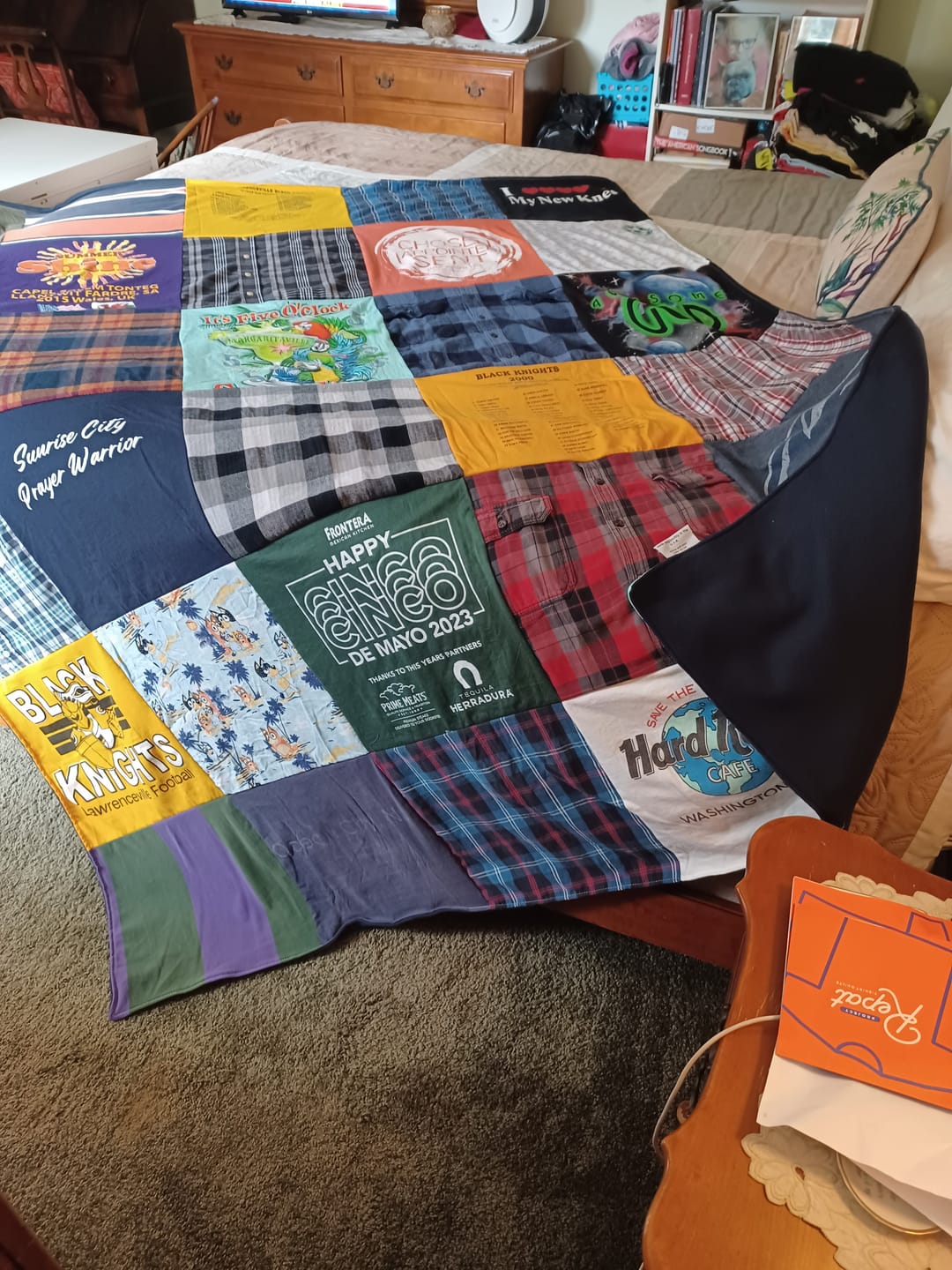 Customer photo review of Project Repat T-Shirt Quilt