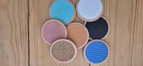 Customer photo review of Montessori Tastscheiben Sensorikspielzeug | Textur Matching Taktiles Lernspielzeug Kleinkind