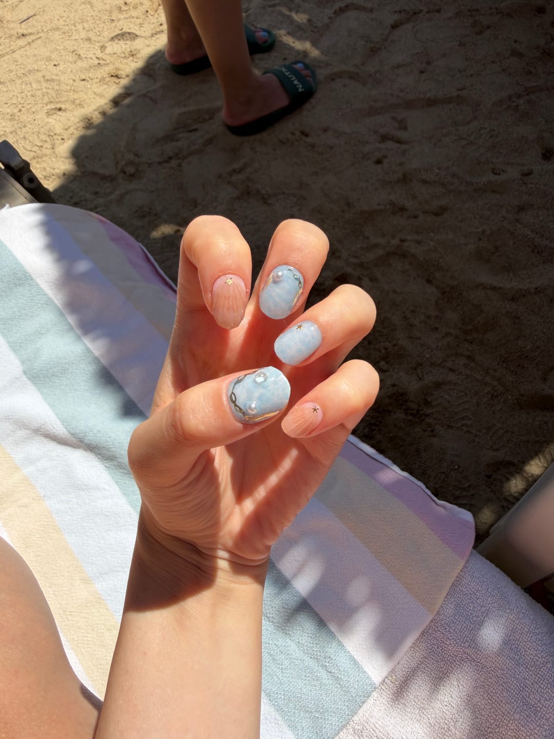 Customer photo review of N Bluest Ocean Jel Tırnak 30 Adet, 2 Kullanım