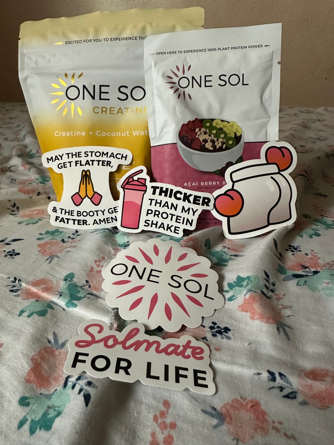 Customer photo review of One Sol Original Sticker Pack