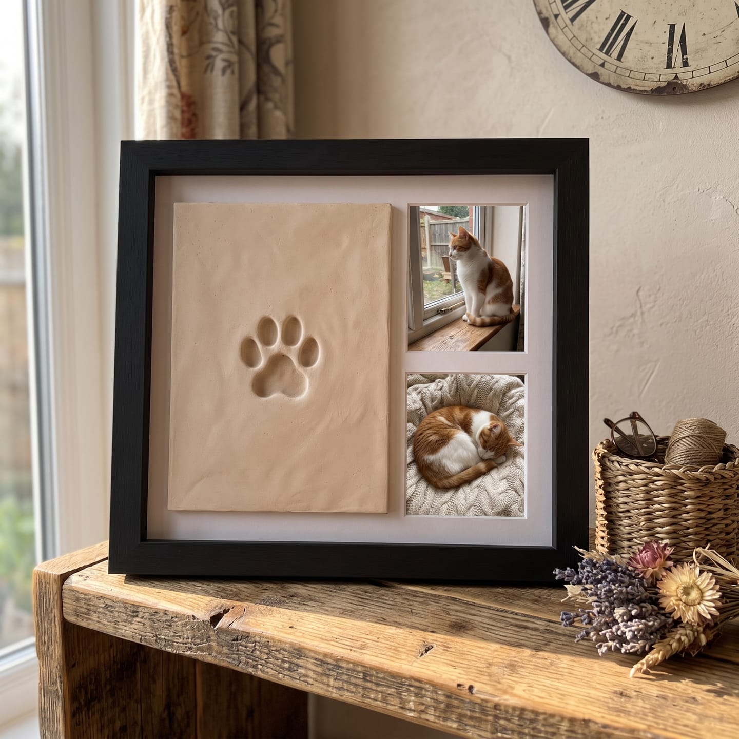Customer photo review of Marco Huella de Gato en Arcilla