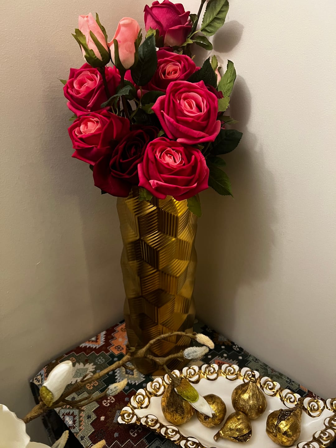 Customer photo review of Golden Ceramic Vase A Faad14A