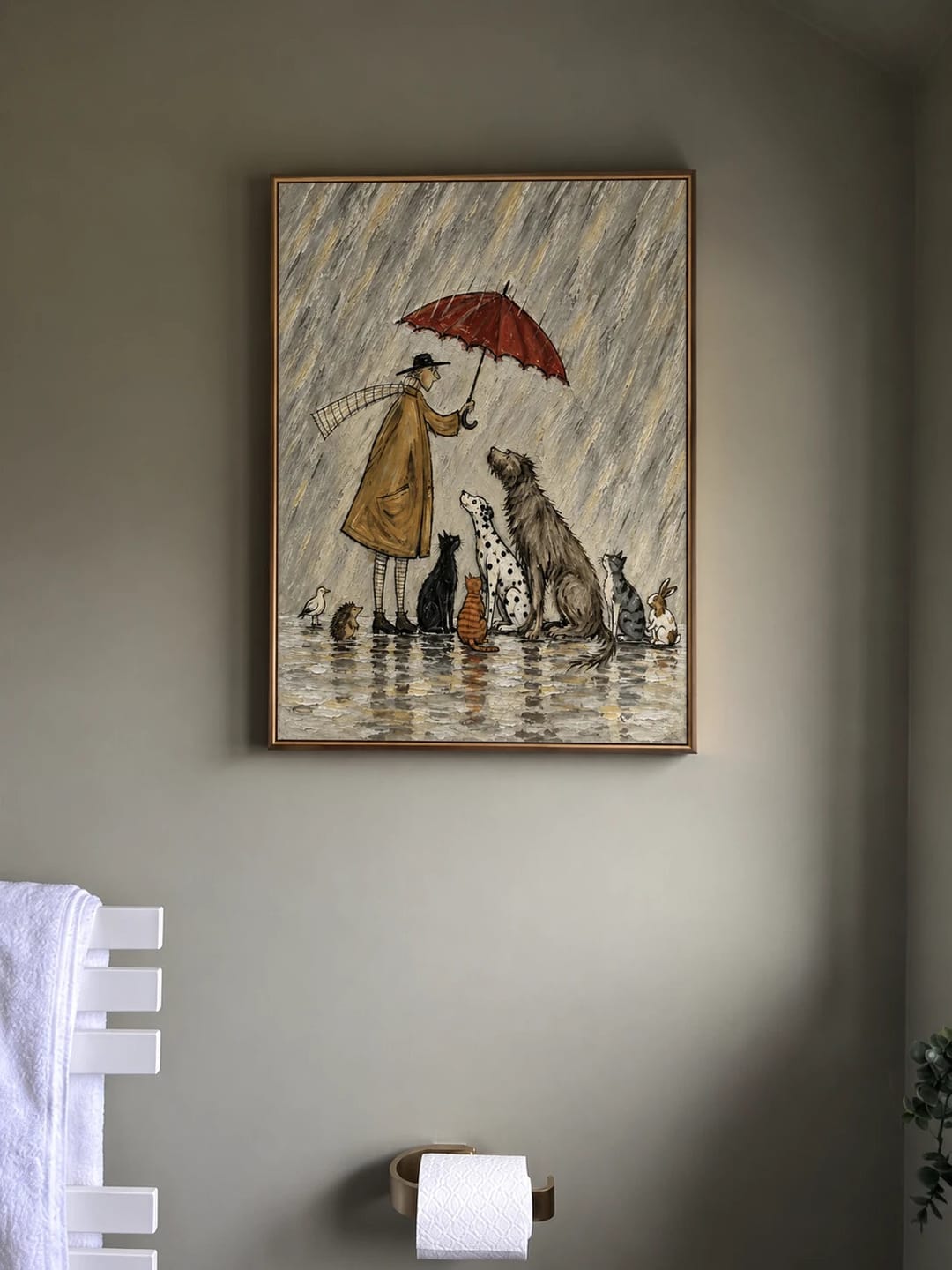 Customer photo review of Modern Folk Art｜Rainy Day Animal Gathering