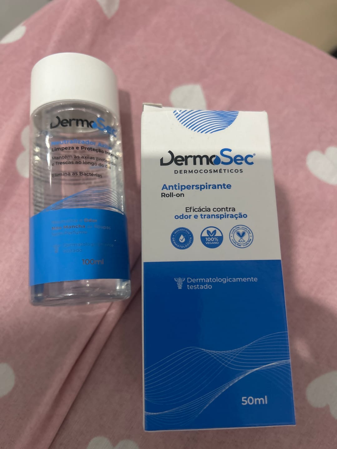 Customer photo review of Kit Axilas Secas & Sem Mau cheiro - Contra Suor Excessivo e Mau Odor 100ml