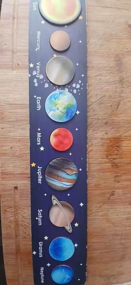 Customer photo review of Montessori Sonnensystem Puzzle Kleinkind | Interaktives Planetenpuzzle Lernspielzeug ab 2 Jahren