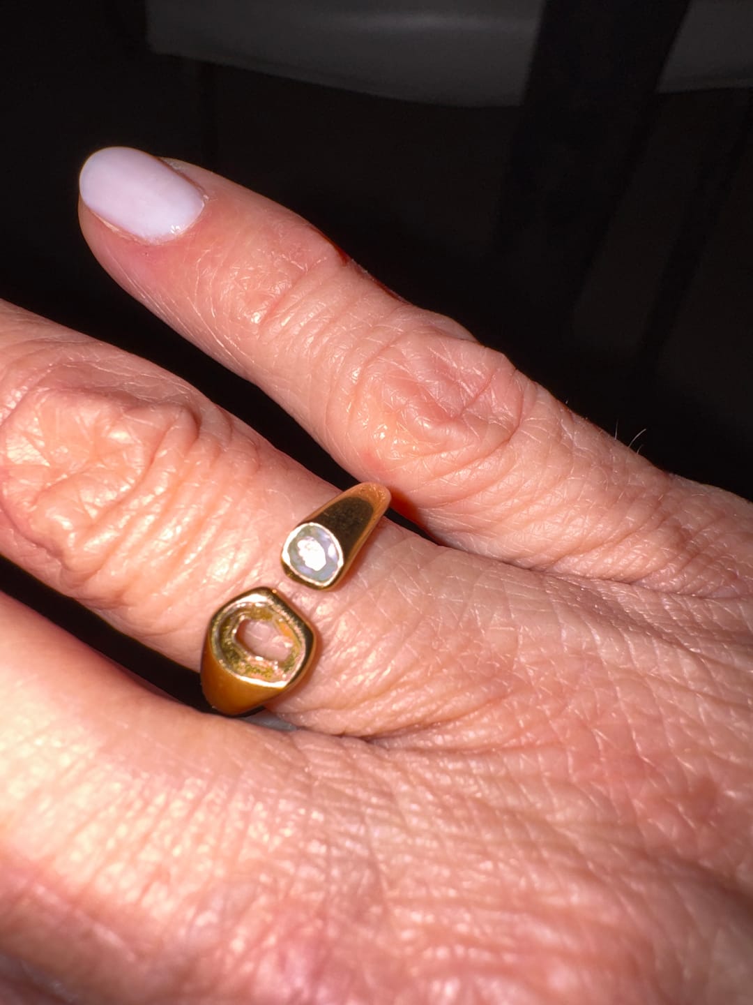 Customer photo review of Vintage Aquamarine Wrap Ring