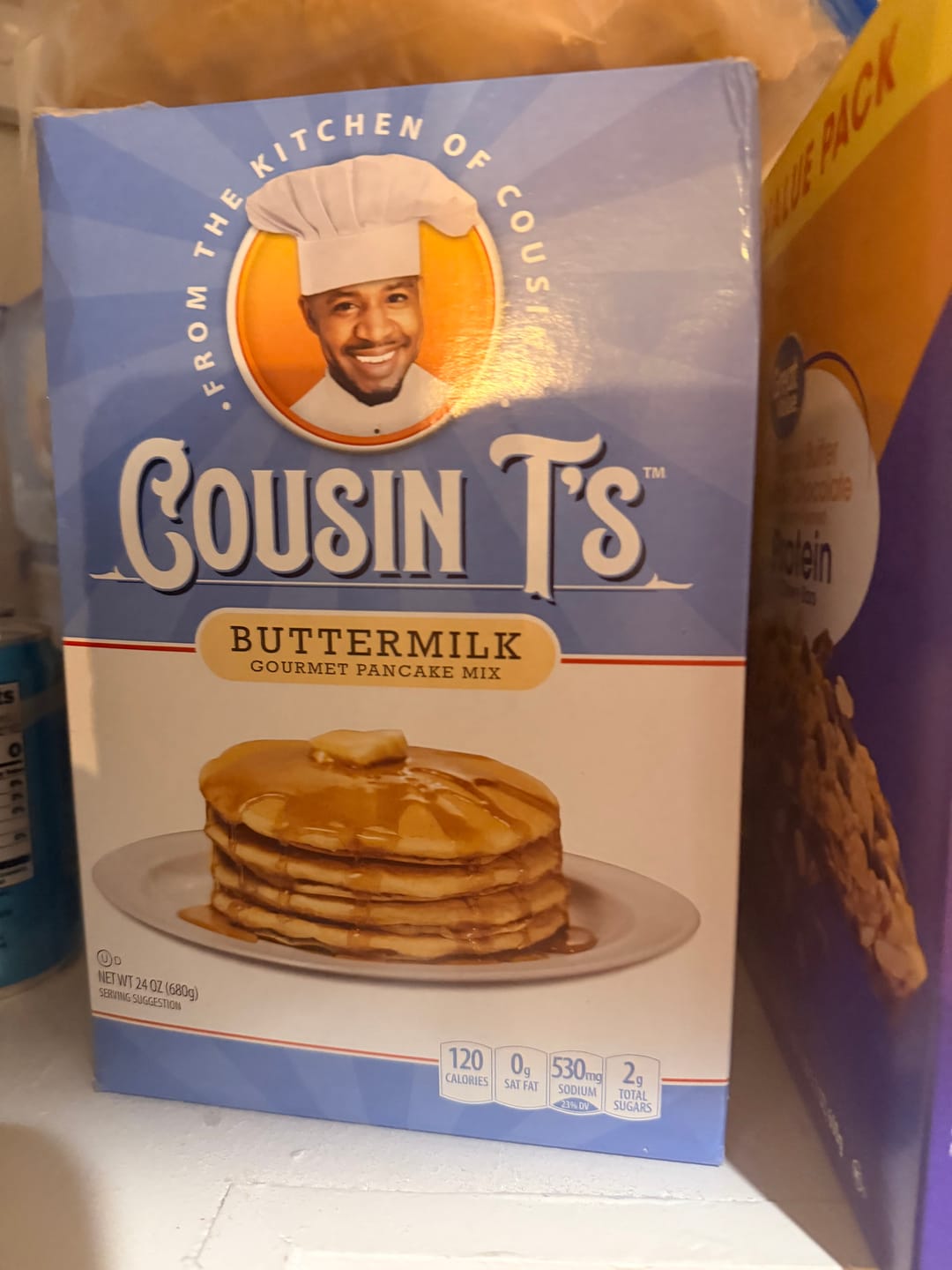Customer photo review of Cousin T's Gourmet Buttermilk Pancake Mix
