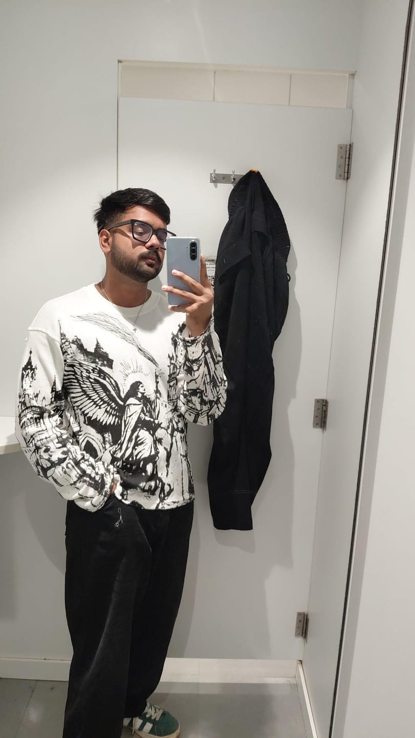 Customer photo review of THE FALLEN CATHEDRAL WAFFLE TEE