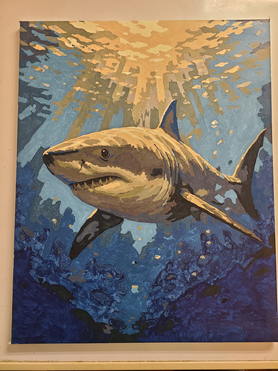Customer photo review of Ocean Apex | Paint by Number