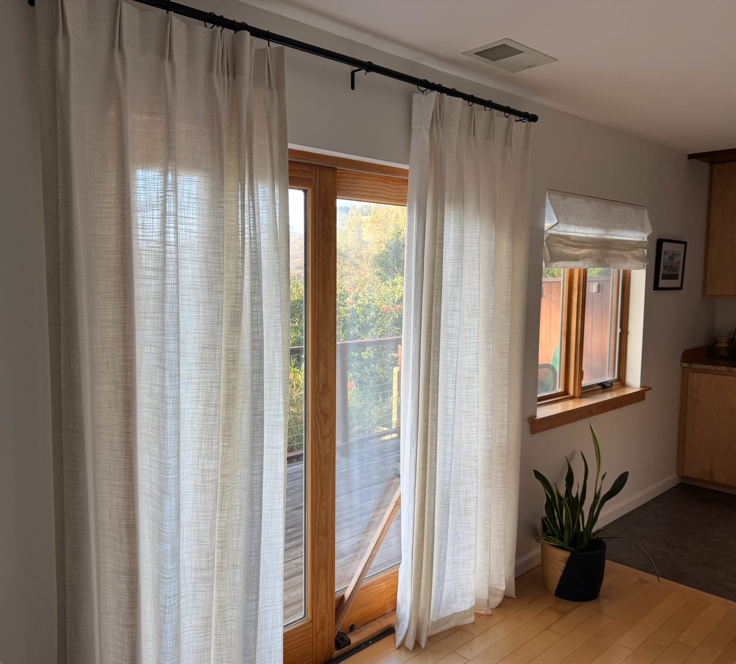 Customer photo review of Cassie Linen Blend Custom Curtains