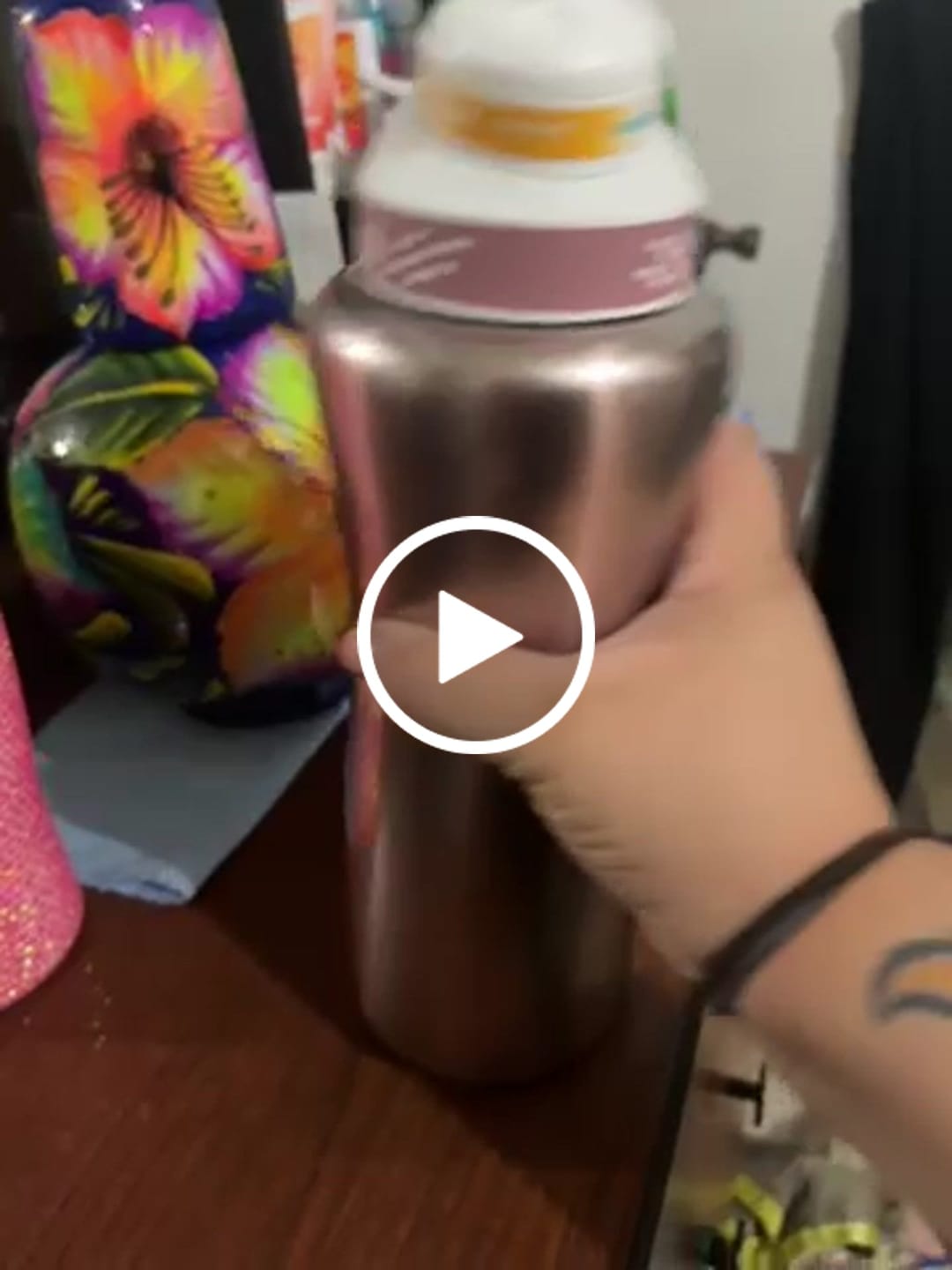 Customer video review of 32oz. Rose Gold Stainless Steel Bottle Starter Kit