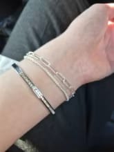 Customer photo review of Lumin Delicate Light-Reflecting Chain Bracelet