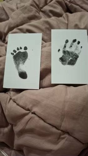 Customer photo review of Baby Handabdruck Set Erinnerung | Sicheres Abdruckset Hand Fuß Geschenk