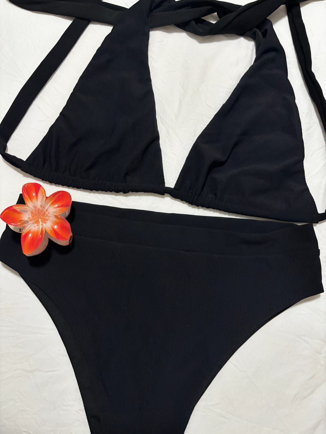 Customer photo review of Clara Multi Use Top- Black Rib