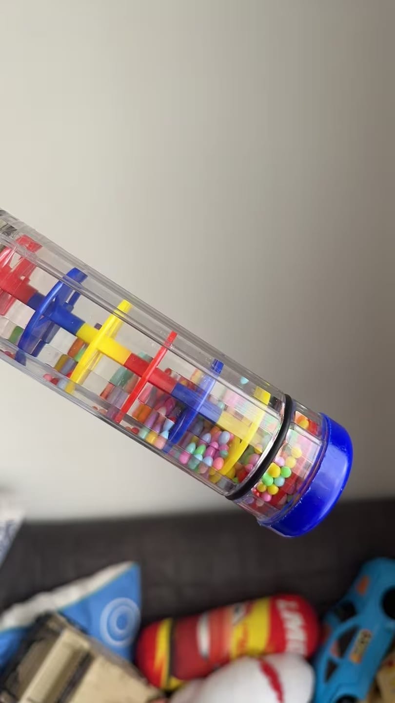 Customer photo review of Regenstab Sensorspielzeug Kinder | Beruhigendes Klangspielzeug Sensorik Kleinkind
