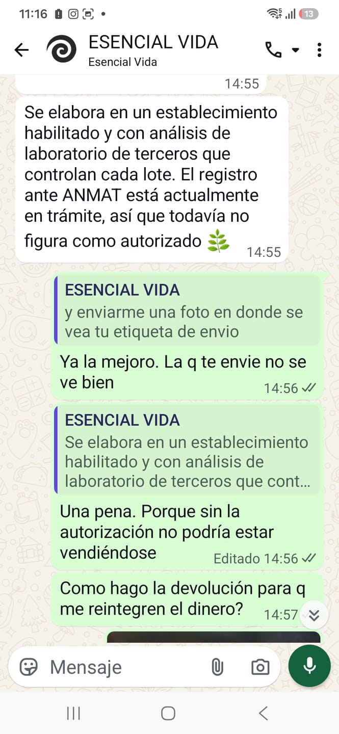 Customer photo review of Fórmula B - Complejo B12 B6 B1 Sublingual para Sistema nervioso y Energia