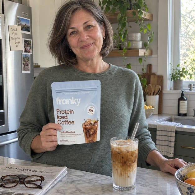Customer photo review of Franky Protein Coffee