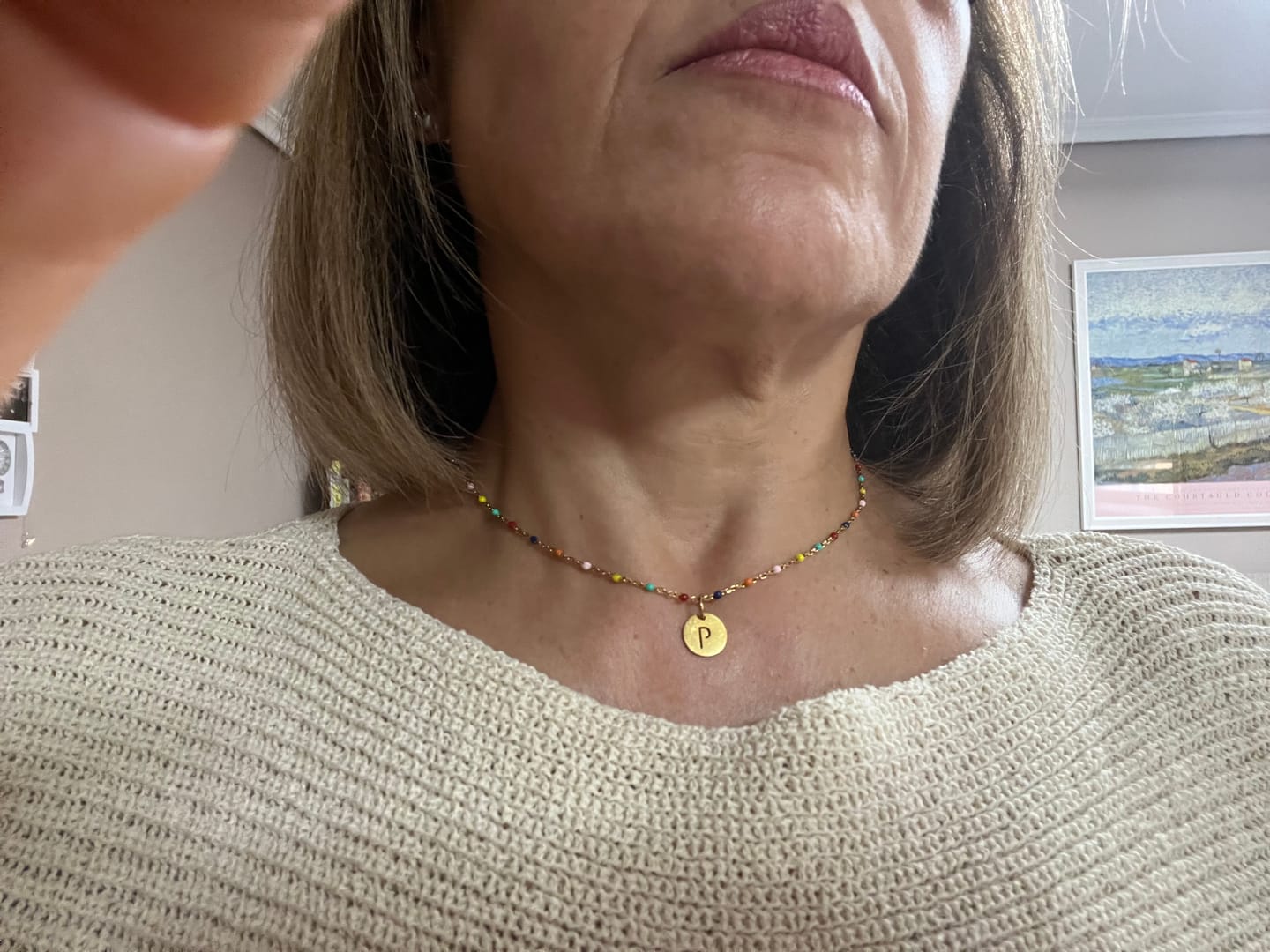 Customer photo review of Collar Letras ABC
