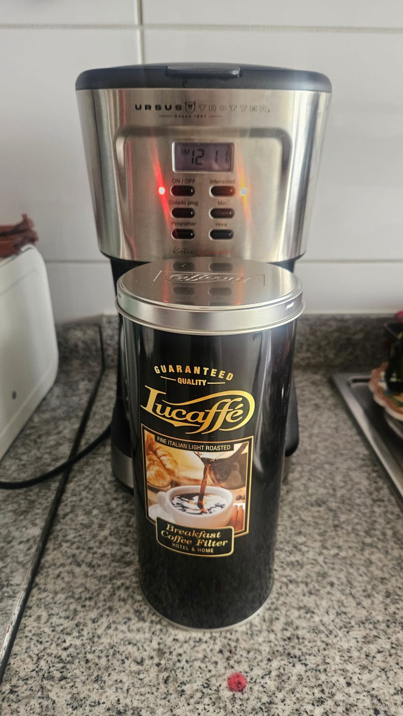 Customer photo review of 6 Latas Lucaffe Breakfast Coffee Filter 500grs Grano Molido