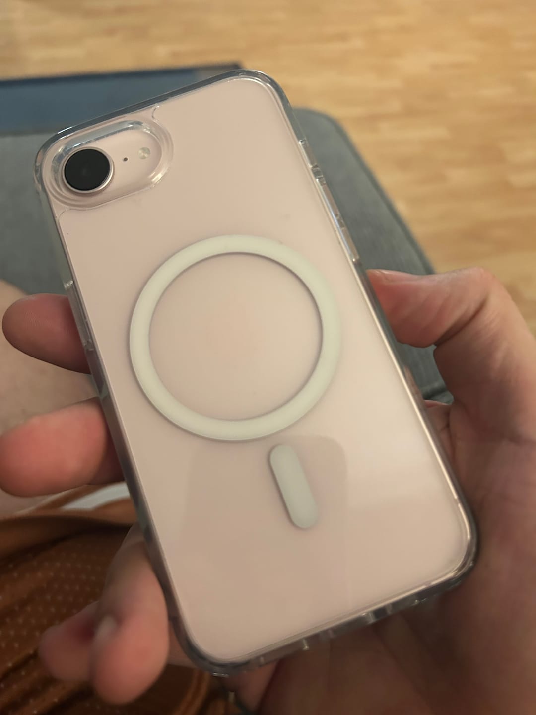 Customer photo review of MagSafe Military Protection Crystal Clear iPhone Case
