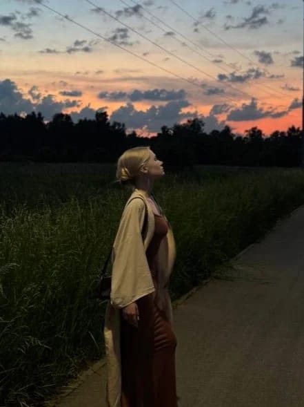 Customer photo review of Robe Anaïs – Robe longue moulante à fines bretelles
