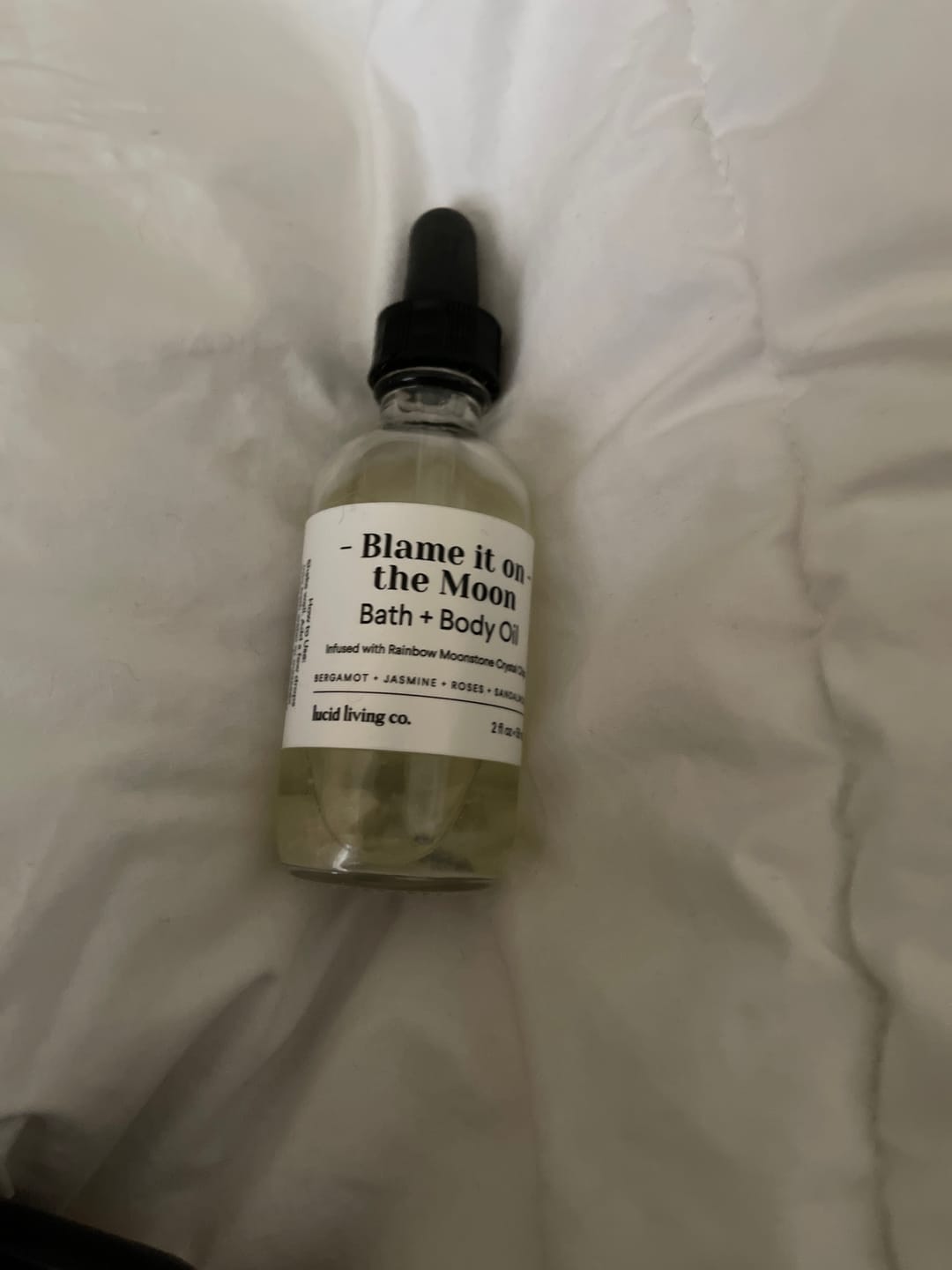Customer photo review of Blame it on the Moon Bath & Body Oil