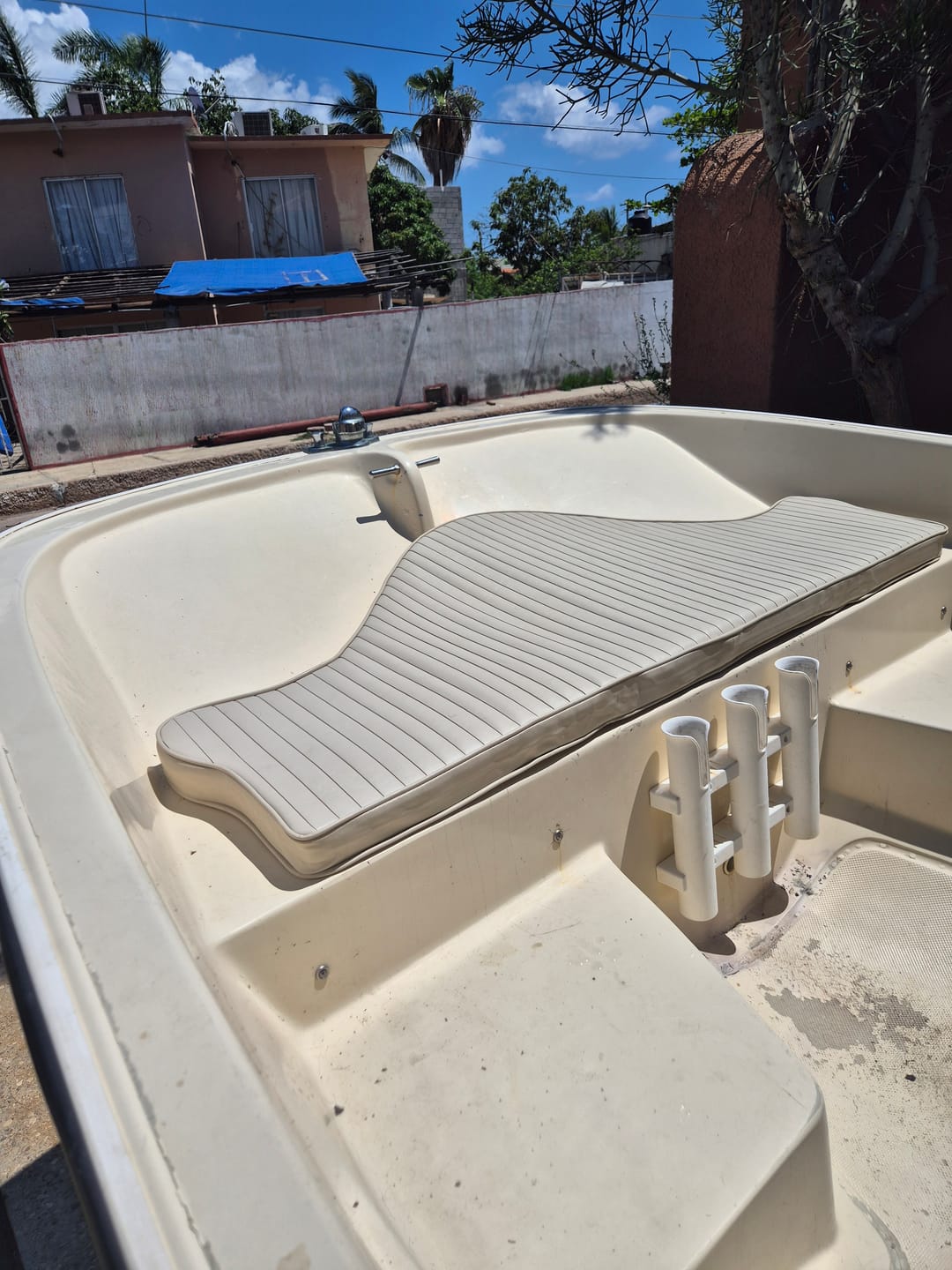 Customer photo review of Boston Whaler Vintage 16'/17' Bow Cushion - Fits 1961 - 1976 Hulls