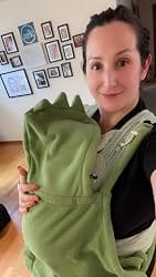 Customer photo review of DinoSnug™ Baby Carrier Cover