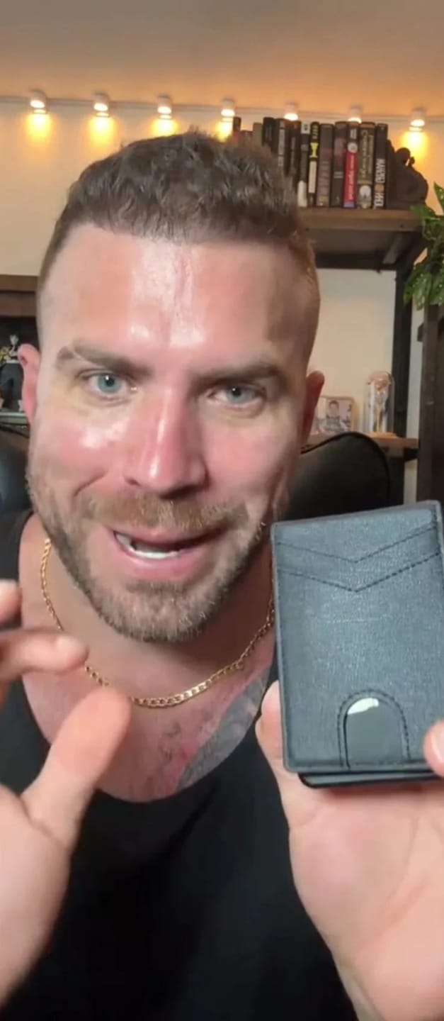 Customer photo review of Minimalist Wallet – Maximum Capacity. Minimal Footprint.