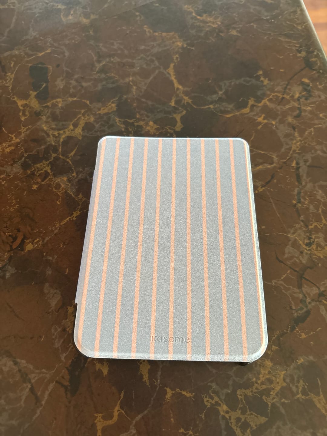 Customer photo review of Dolce Striscia Blue E-Reader Case